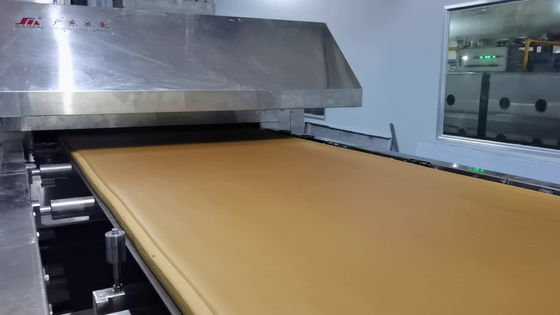 Stalowy pas Ciasto herbatniki Pieczenie w piecu tunelowym z gorącym powietrzem i konwekcją